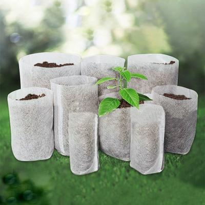 100 Bucăți Saci Biodegradabili pentru Cultivarea Plantelor Ghivece din Material Nețesut pentru Răsaduri Accesorii și Unelte pentru Grădina de Acasă