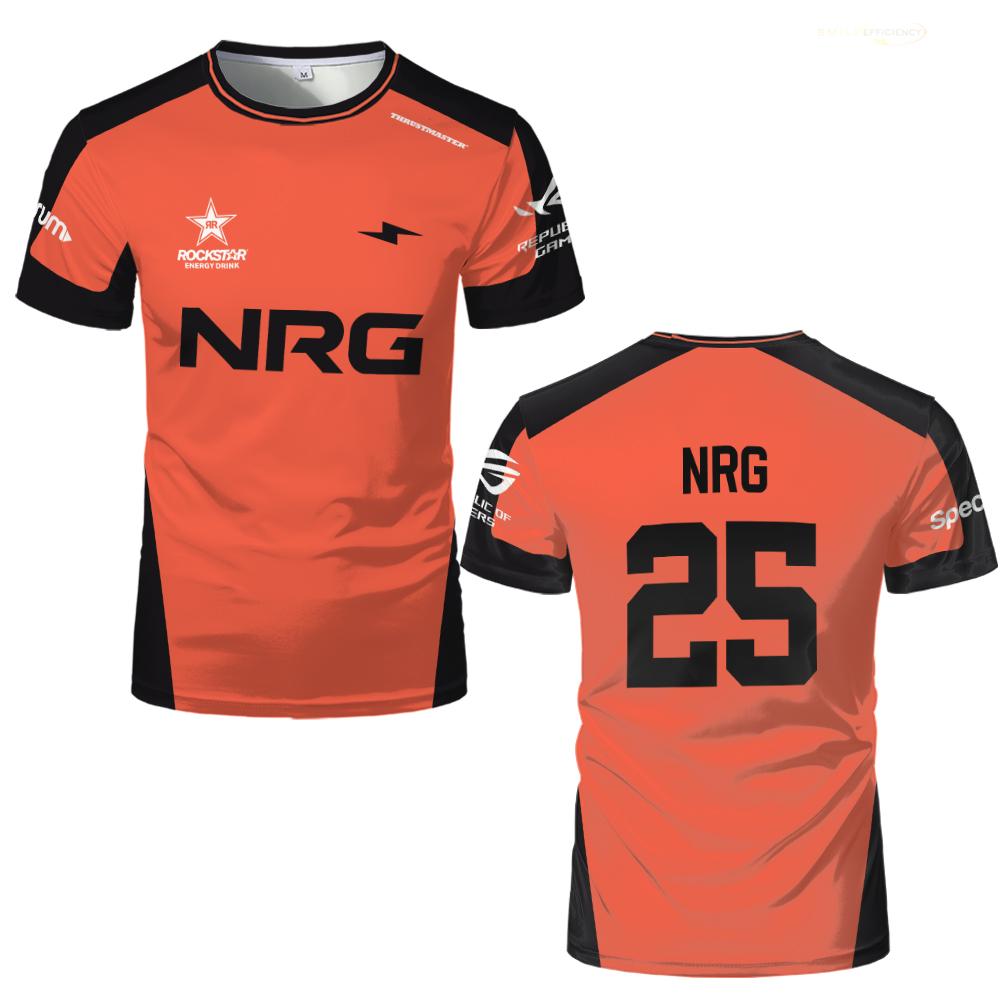 NRG Esports Surge Jersey Valorant Champions Paris Training Uniform Men s And Women s Fan Customizable Short-Sleeve T-Shirts S