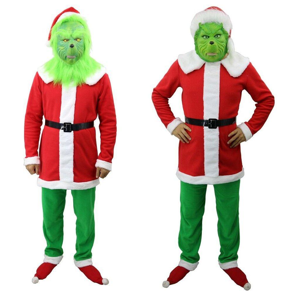 Festive How The Grinch Stole Christmas Adult Costume Suit For Holiday Cosplay Fun