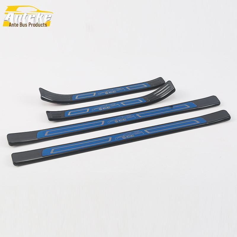 18 CC Bright Sill & Bumper Trunk Anti-Scratch Welcome Pedal Stickers