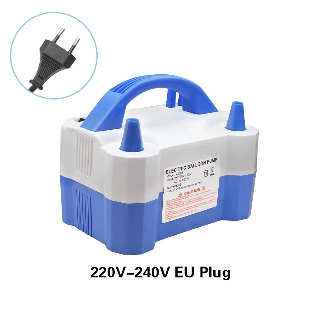 Vysokonapěťová přenosná elektrická pumpa na balónky s dvojitým otvorem a střídavým proudem, zástrčka US/EU, nafukovací pumpa na balónky pro svatební, narozeninové a oslavné večírky