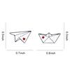 Unisex Origami Airplane Boat Enamel Brooch Pin Jacket Bag Badge Friend Gift