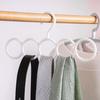 1pc Organize Your Wardrobe With 6-Hole Plastic Scarf, Tie, Underwear & Sock Hanger