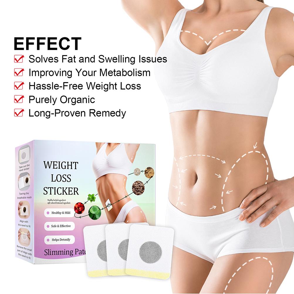 30 Pieces Slimming Detox Patch Belly Button Patch for Slimming Patch Belly Button Patch
