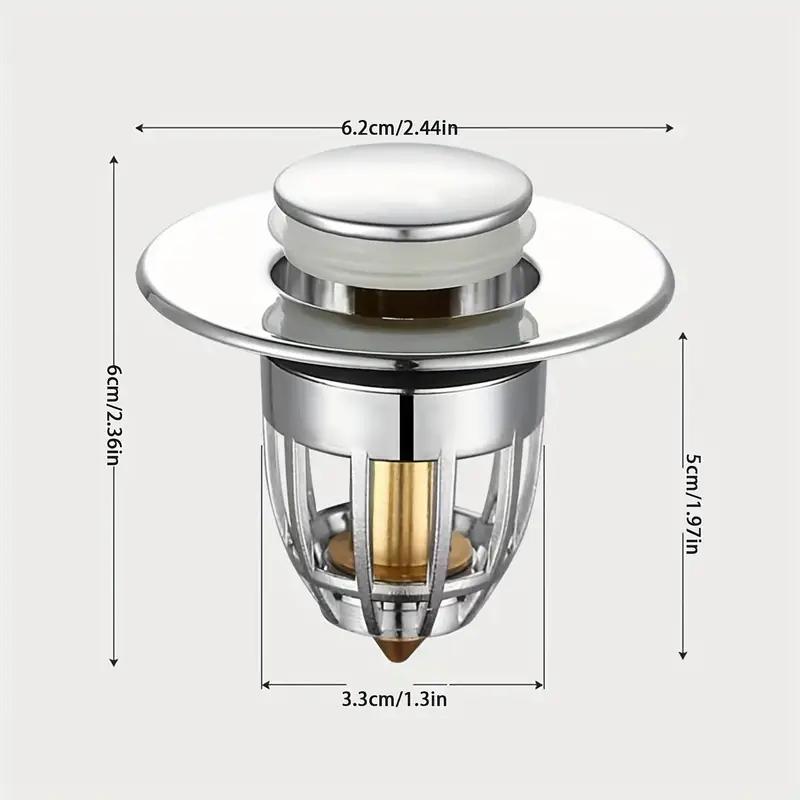 Sink anti-splash core drain filter, bathtub drain plug, press-type sink drain filter, bathtub drain hair collector, sink drain c