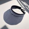 Frühling Sommer Hüte Für Frauen Gestreifte Faltbare Breiter Rand Sonnenhut Outdoor Sonnenschutz Sonnenschirm Hut Sonnenhut Strand Zubehör