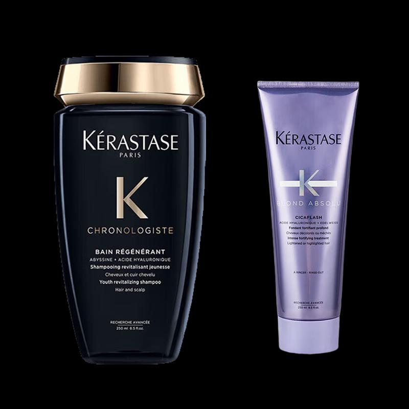 

Kérastase Black Diamond Shampoo & Radiant Color Protecting Cream Set