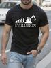 EXCAVATOR EVOLUTION OF MAN Graphic Tshirt Heavy Machinery...