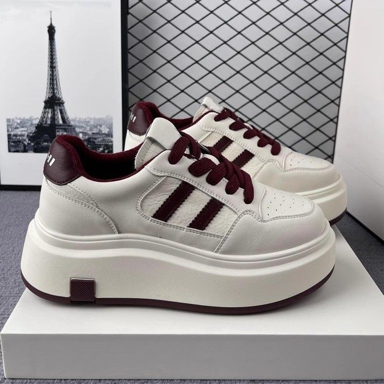 Ankola red muffin platform women's new girls versatile sports and leisure board shoes