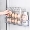 Food-Grade Flip Lid Egg Storage Tray for Refrigerator Door
