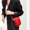 Mini leather mobile phone satchel bag women's new trendy fashion simple first layer cowhide shoulder messenger bag small bag