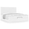 Maison Exclusive - Cadre de lit ottoman avec matelas blanc 160x200 cm similicuir