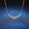 Korean Style Zircon White Gold Plated Necklace Pendant