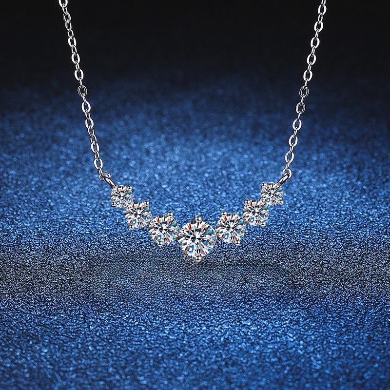 Korean Style Zircon White Gold Plated Necklace Pendant