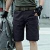 Pantalones Cortos Tácticos Cargo para Hombre de Siete Pulgadas para Exteriores y Trabajo con Múltiples Bolsillos de Tela Transpirable, Ligeros y Duraderos