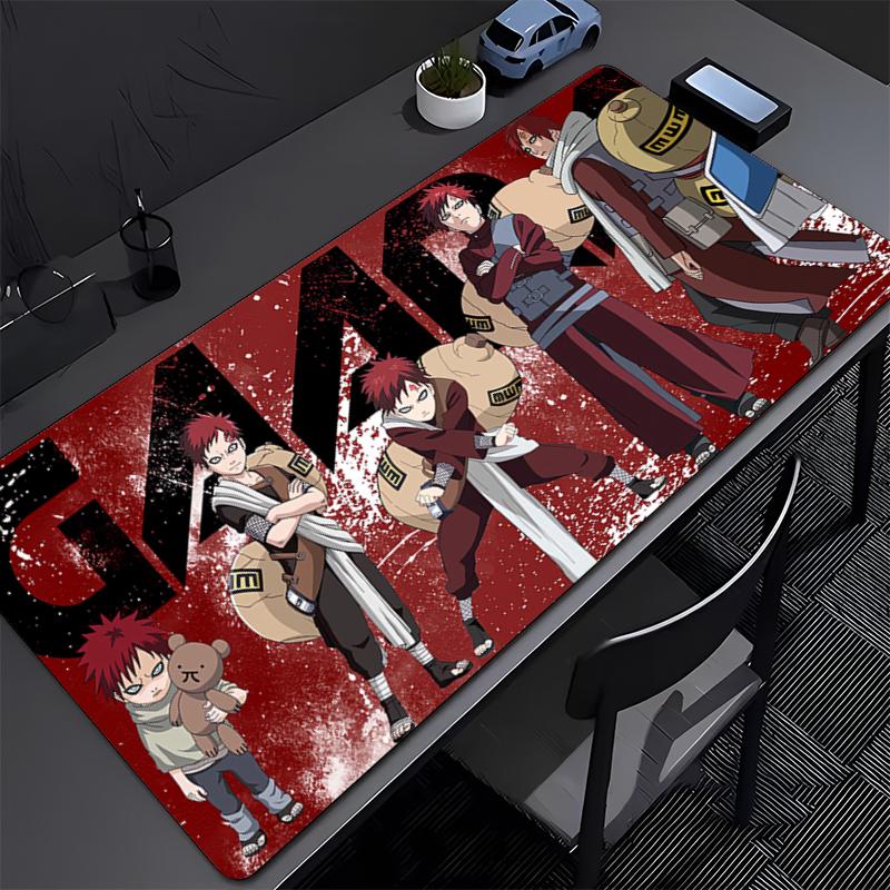 Mousepad NARUTO Gaara Office Computer Desk Mat Keyboard Mouse Pad Laptop Cushion Large Non-slip Deskpad PC carpet Anime Mousepad