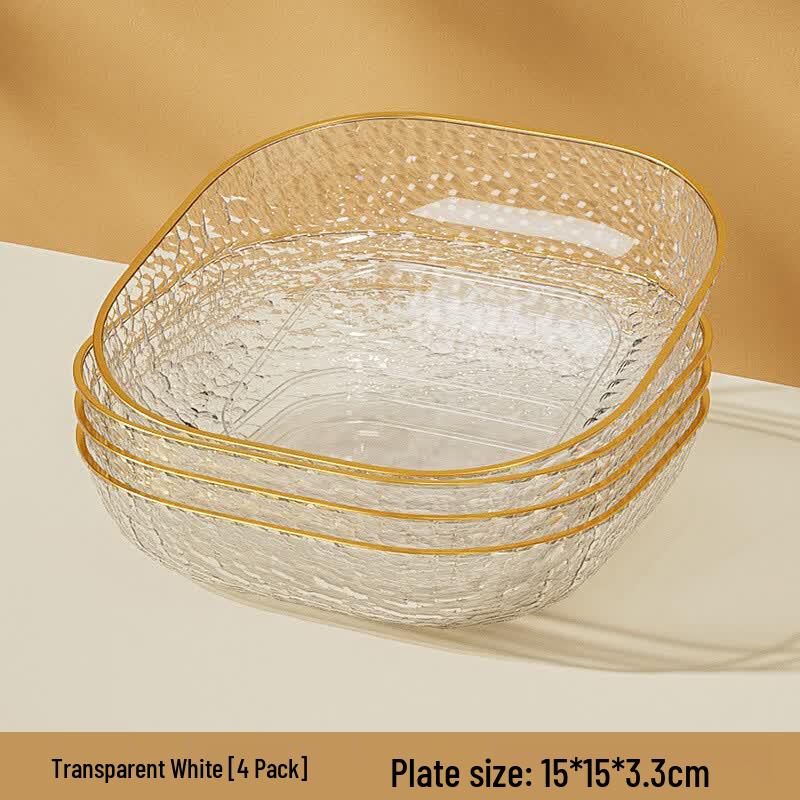 

Square Divided Plastic Tabletop Waste Plates