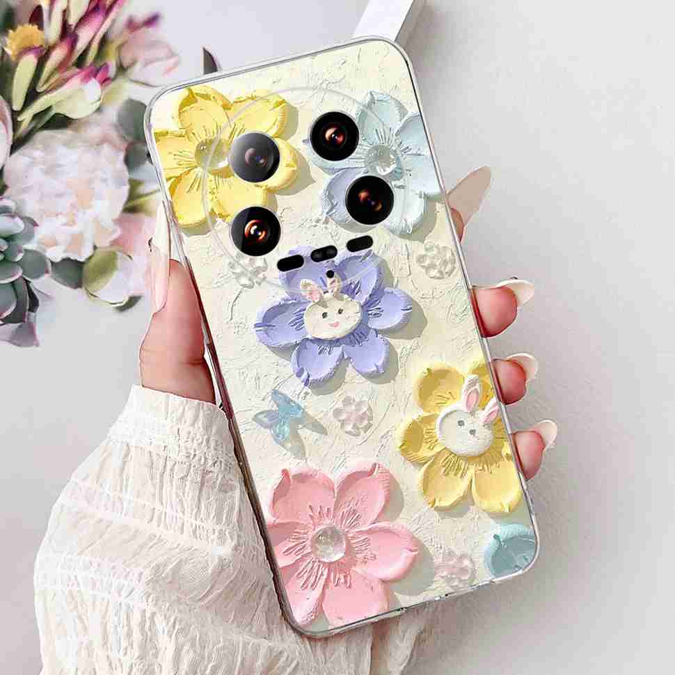 Case For Xiaomi 14 Ultra Butterfly Silicone Soft Phone Cover For Xiaomi Mi 14 Mi14 Ultra Shockproof Back Fundas Xiaomi 14Ultra