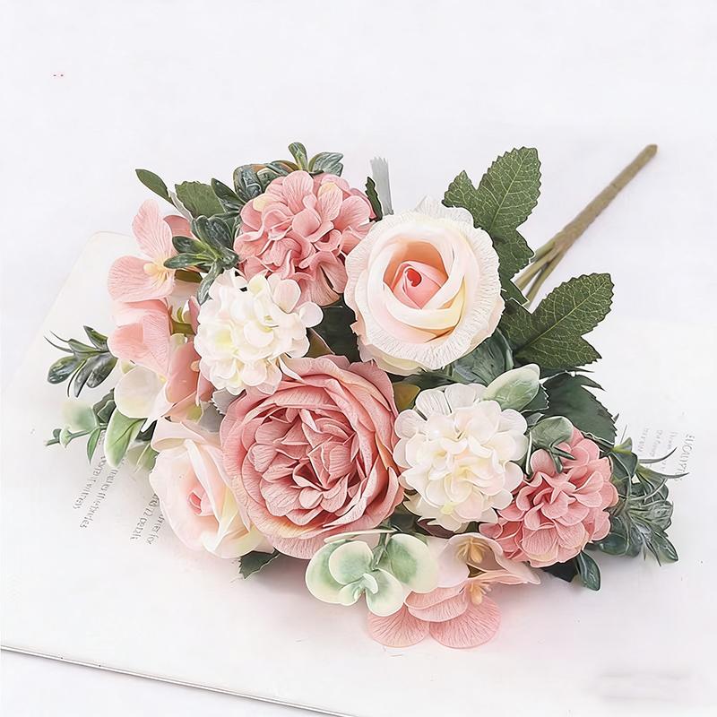 32cm Artificial Rose Ball Daisy Silk Flower Home Decor Wedding Decoration Festival Atmosphere Ornament Vase Decor Peony Bouquet