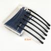 6/12Pcs 6.5/8.5CM Black Hair Clips Arc-shaped Barrette New Hairpins  Headdress