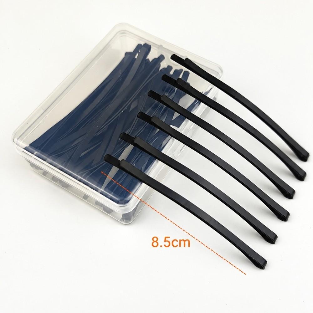 6/12Pcs 6.5/8.5CM Black Hair Clips Arc-shaped Barrette New Hairpins  Headdress