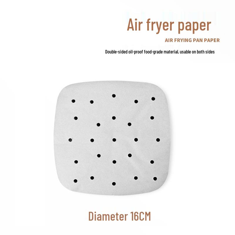 Disposable Square Air Fryer Silicone-Infused Baking Paper for Oil Absorption
