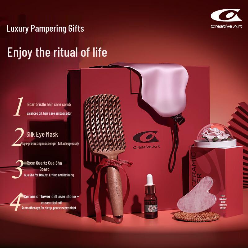 Creative Art Comb & Gua Sha Gift Set