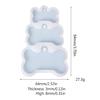 Clear 3-link Dog Bone Label Keychain Silicone Mold for Valentines Gift Craft Handmade Key Chain Accessories Mould