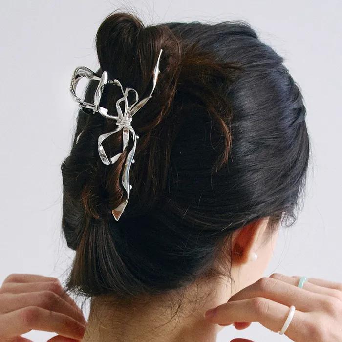HSU013 Metal ribbon hair clip