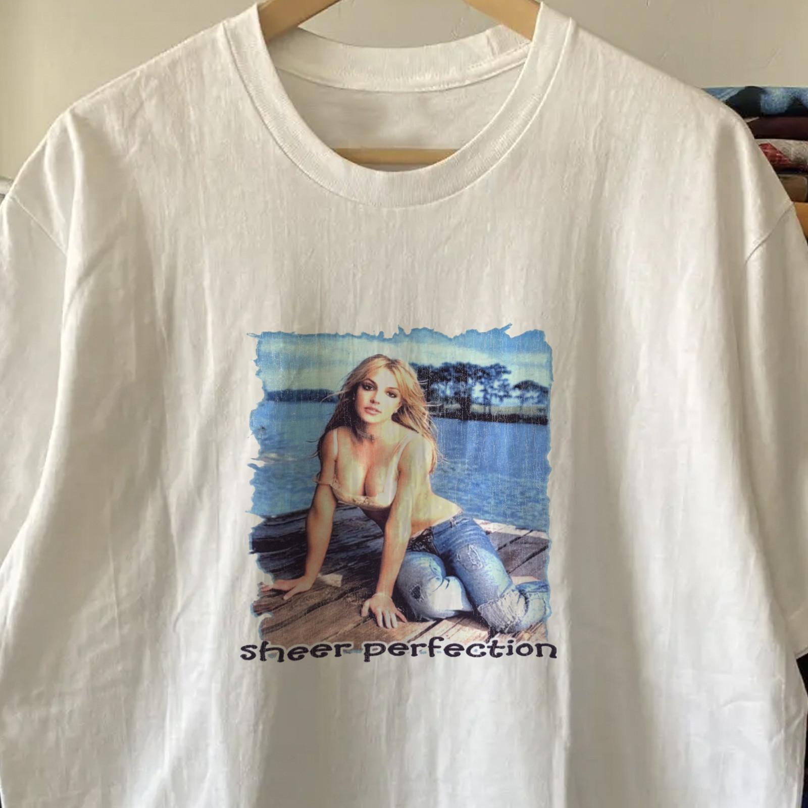 Y2K Britney Spears Classic T-Shirt White XL 4XL