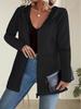 Giacca con Cappuccio da Donna Autunno/Inverno 2025 - Tinta Unita Patchwork a Rigate