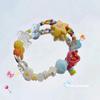 Colorful Dopamine Sweet Rainbow Star Bracelet with Elastic Cord