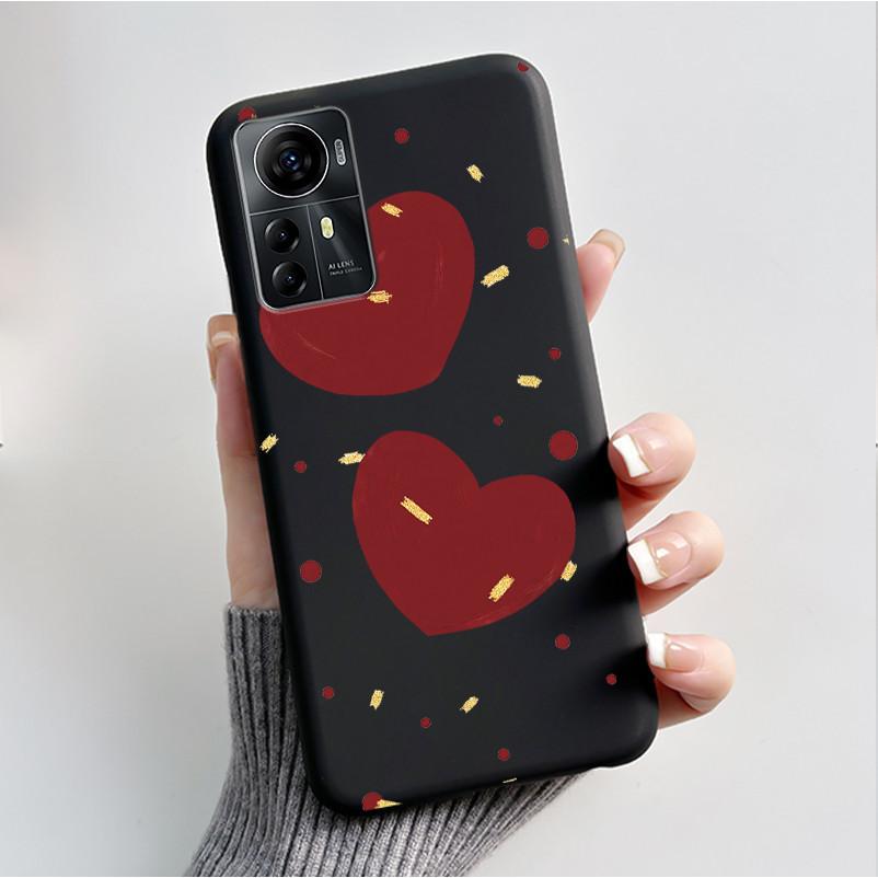Für ZTE Blade A72S A7050 Hülle Für ZTE Blade V41 Smart Cover Luxus Mode Schmetterling Blume Silikon Weich Schwarz TPU Stoßfänger Schale