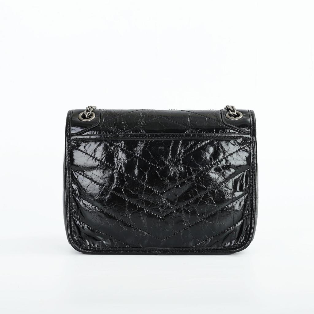 Luxury Oil Wax Leather Retro Chain Messenger Bag - Women's Genuine Leather Classic Trend