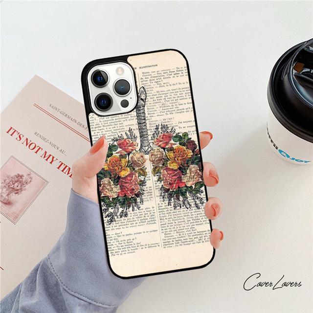 Medical Human Organs Brain Kidney Art Phone Case Back Cover for iPhone 17 Air 16 15 14 13 11 12 Pro Max Plus Coque