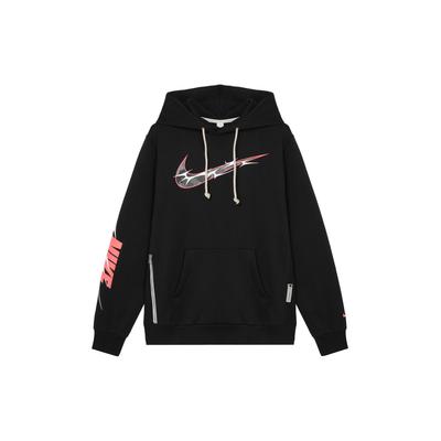 Nike Standard Issue Logo Letter Hooded Fleece Long Sleeve Sweatshirt Men Sweatshirt Black HQ4746010