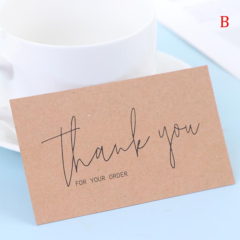 Tarjeta de agradecimiento kraft tarjeta decorativa de agradecimiento