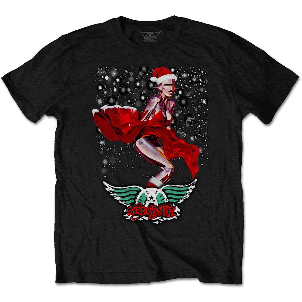 Aerosmith T-Shirt: Robo Santa OFFICIAL NEW