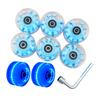 Quads Skate Replacement Wheels with Bearings, Roller Skate Wheels Wear Resistant Wheels for Double Row Skate Skateboard