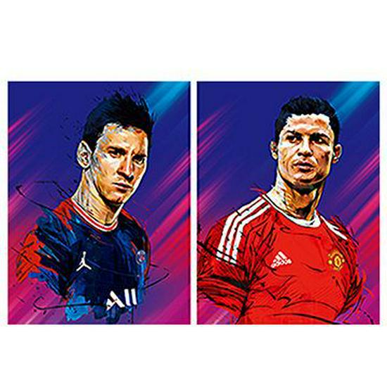 European & American 3D Stereo Sports Poster: Gradient Naked Eye Lenticular Art