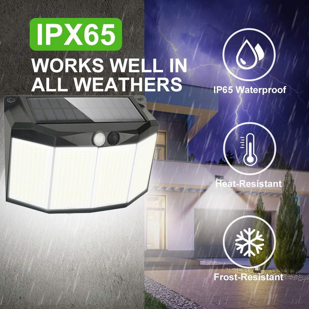 

Outdoor Solar Power Lights Motion Sensor 576 LED 3 Modes Waterproof Security Flood Lights for Outside Pathway Garden Garage Lamp