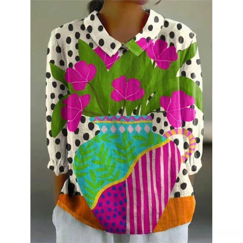 Summer Women's New Loose Printed Casual Plus Size Pullover Women's T-Shirt