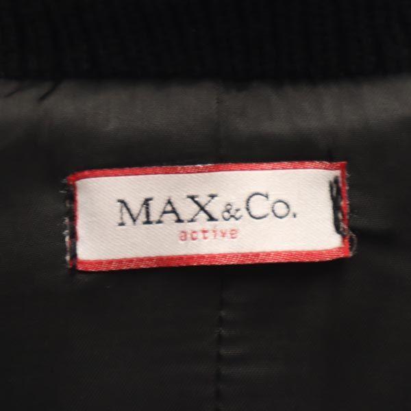 MAX&CO Donki Collar Cotton Knit Jacket 44 Black Women Used