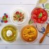 Hario Salad Set of Sweets Bowls, 4, Heat-Resistant Glass, Bowls, Tableware, HSB-2812