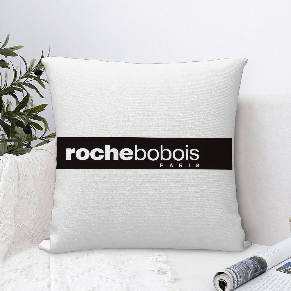 R-Roches Mode B-Bobois Kissenbezug Sofa Dekorativ Zuhause Doppelseitiger Druck Plüsch Quadratische Dekokissenbezüge Kissen Dekor