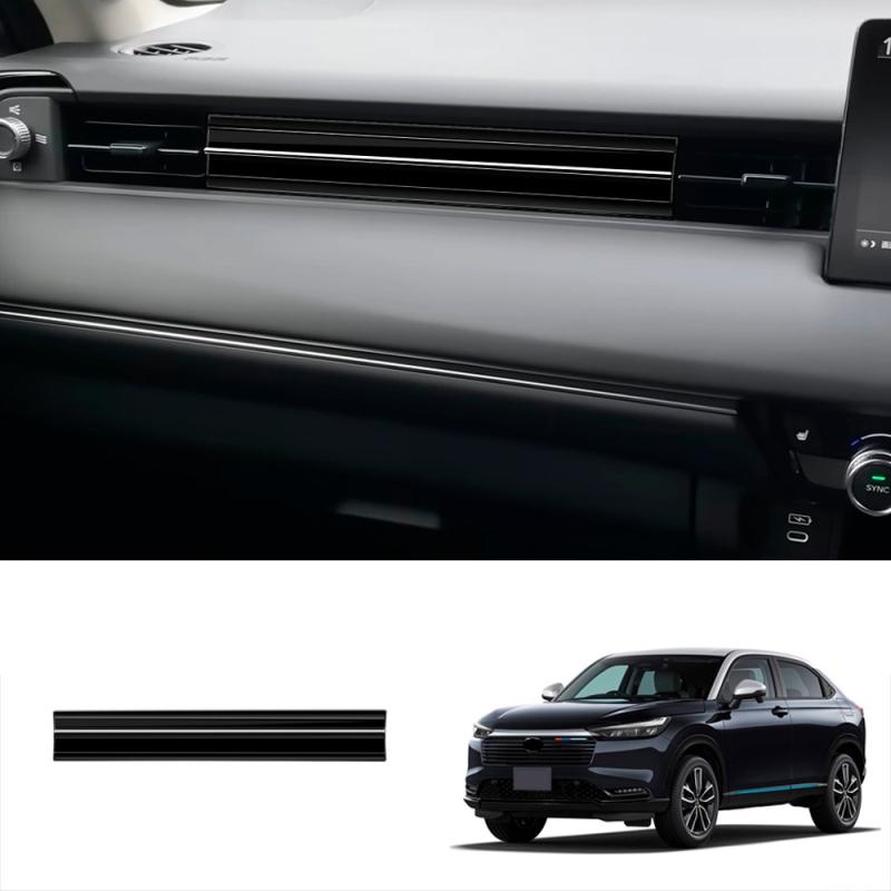 For Honda Vezel H-RV HRV 2025 2026 Front Dashboard Center Conlose Panle Strip Copilot Air Conditions Outlet Panle Cover Stickers