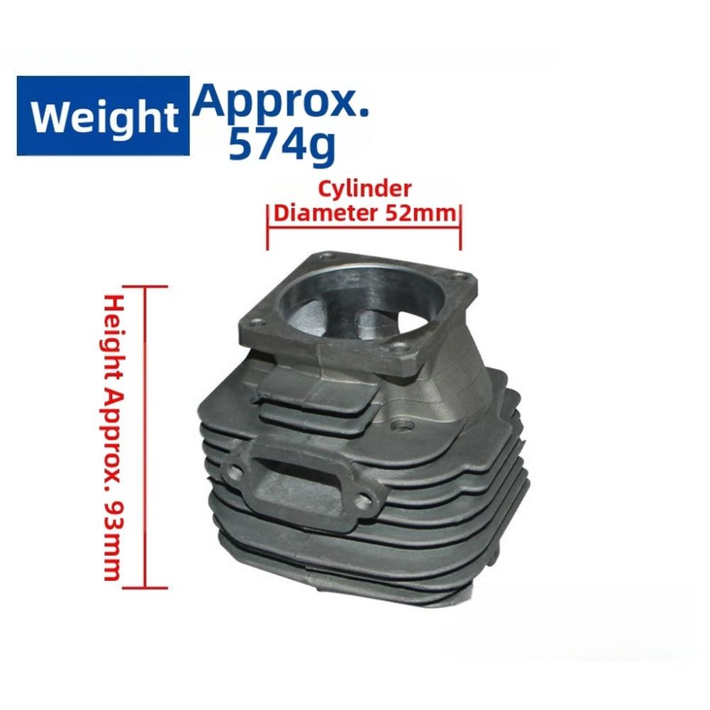 52mm Chainsaw Cylinder Assembly-Piston Kit For MS381 Garden Machinery Forestry Cutting Tool Replacement Parts