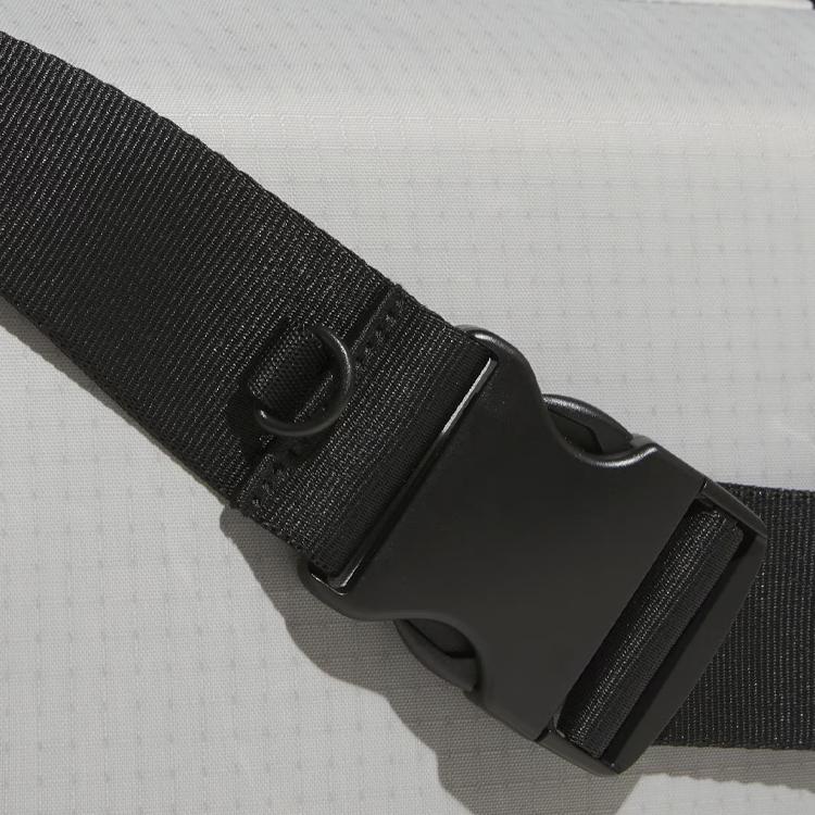 Adidas Recycled Polyester Fanny Pack Unisex Metallic Gray Adidas KC0251