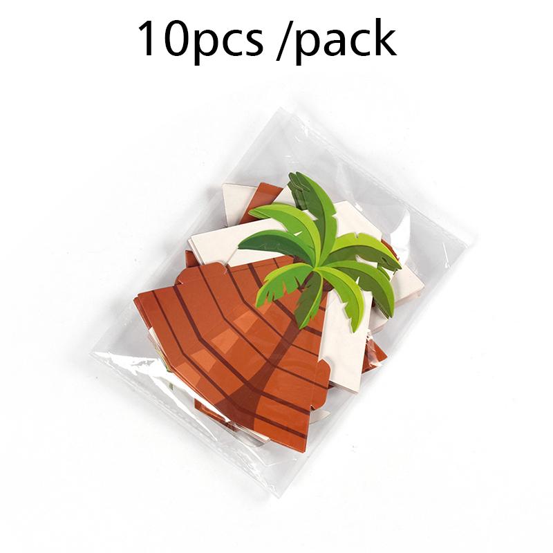 10Pcs Paper Carton Wedding Palm Tree Folding Locket Eco-Friendly Candy Wrapping Box Party Paper Box Marriage Coconut Tree Carton
