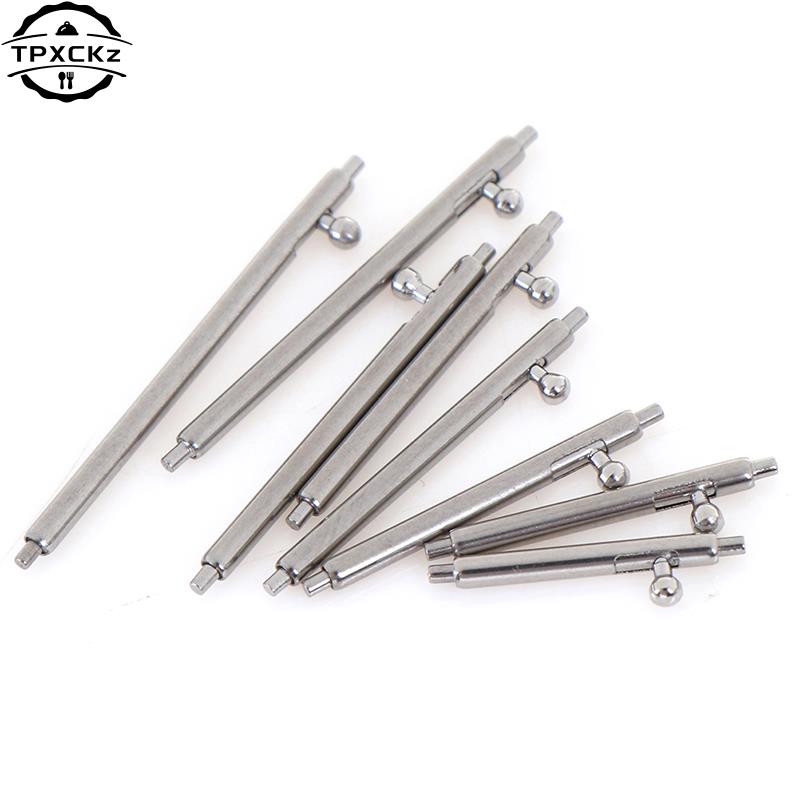 10 Stück Schnellwechsel-Federstege Edelstahl Uhrenarmband Armband Stift Steg Werkzeug Teile 12~24mm